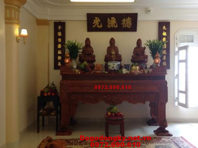 Mẫu bàn thờ Phật đẹp